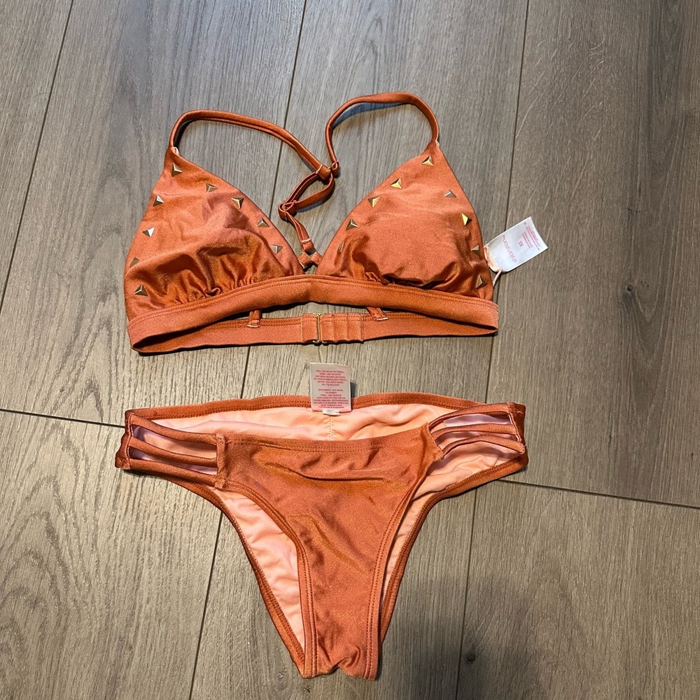 Exhilaration Burnt Orange Bikini Set – Size XS, Like New